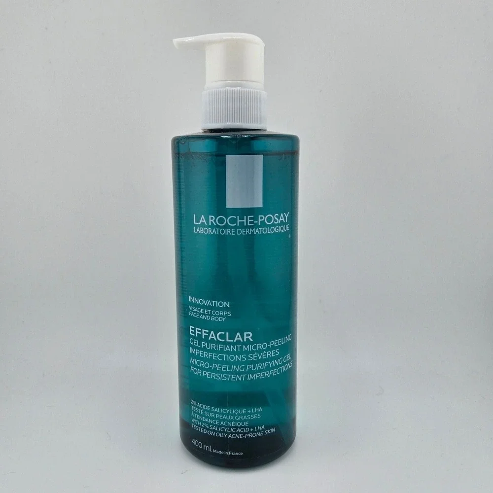 La Roche-Posay Effaclar Micro-Peeling Purifying Gel Face Body Wash 400ml Acne
